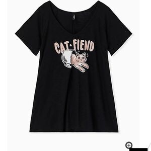 🆕 3X Adorable "Cat Fiend" PJ TOP🐈